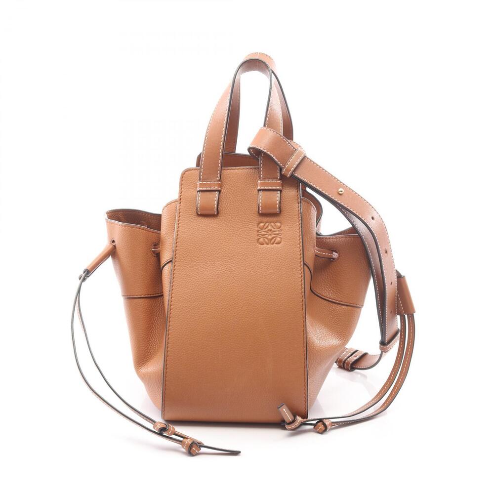 Loewe Hammock Drawstring Bag Handbag Leather Brown